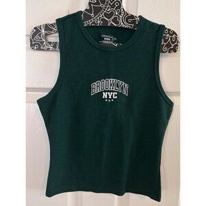 Brooklyn New York NYC green tank size medium